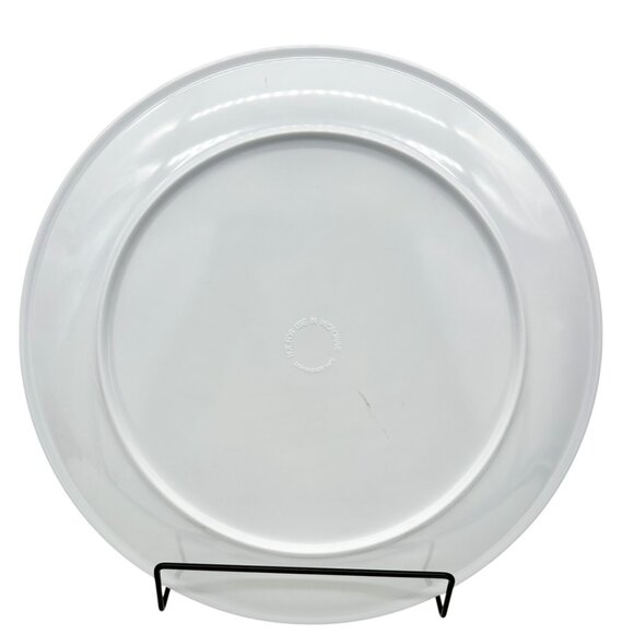 The Giving Plate 12" Round Snowy Snowman Design Melamine Dishwasher Safe Not Mic - Picture 4 of 6